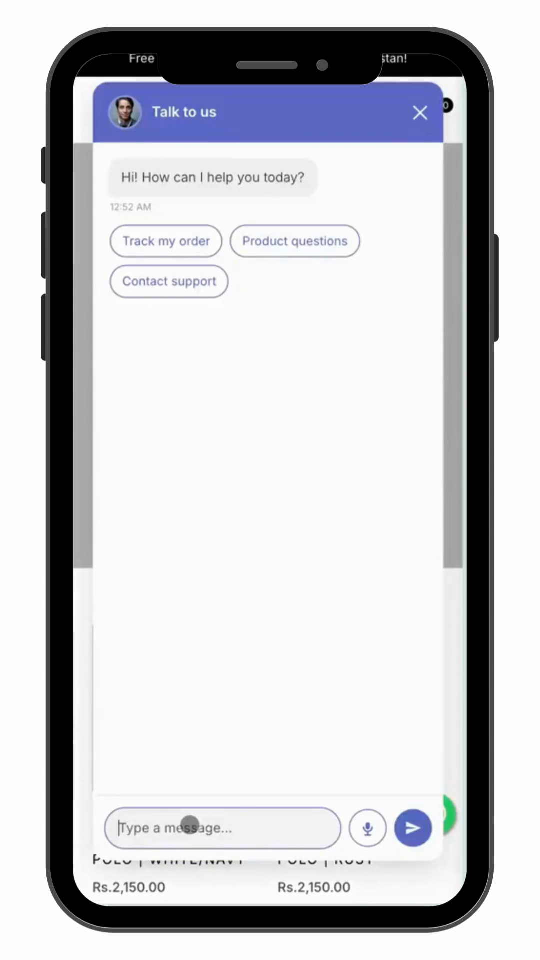 Appifire AI chat widget walkthrough — real customer questions and AI answers on a Shopify store